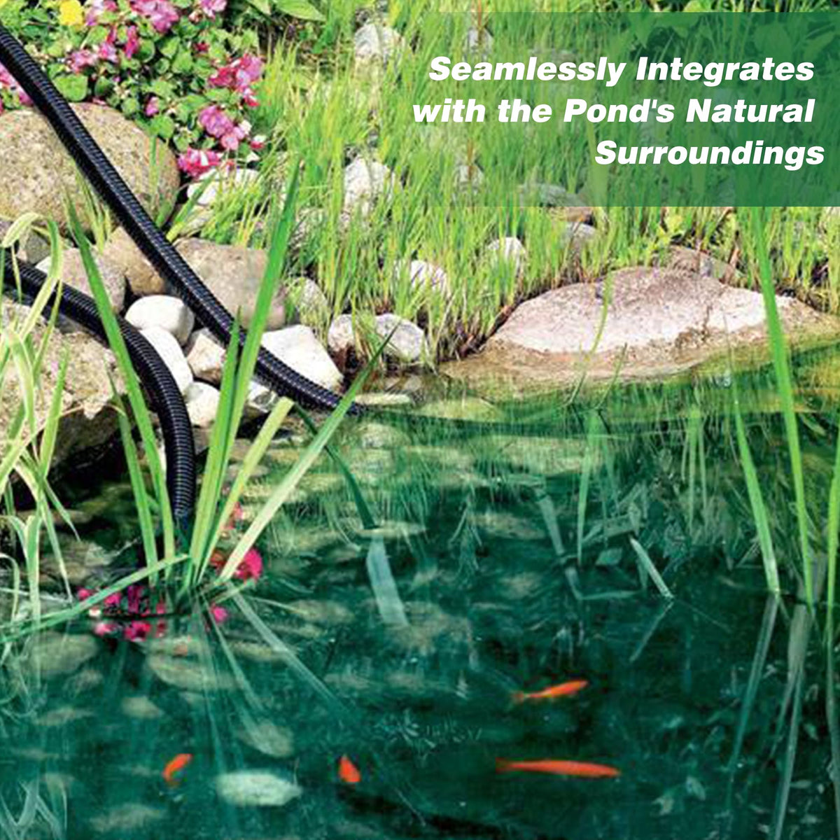 LONGRUNNEW versatile tubing connects pumps, filters, waterfalls, and rain barrels.