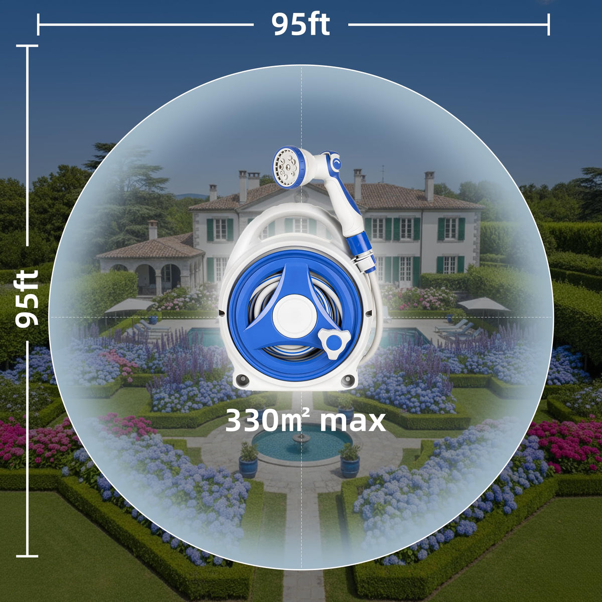 LONGTIANYUE 10 pattern nozzle provides versatile spray options for plants and cleaning tasks.