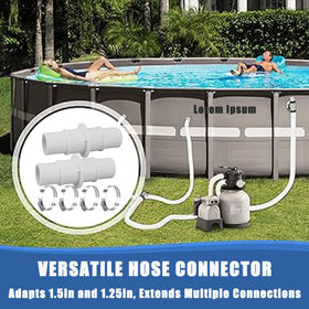 LonlyEagle hose adapter in use for reliable pool hose connections.