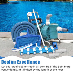 LonlyEagle pool vacuum hose connects smoothly for improved cleaning.