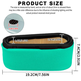Lonsda air filter 496894S closeup highlights dense filtration for cleaner intake.