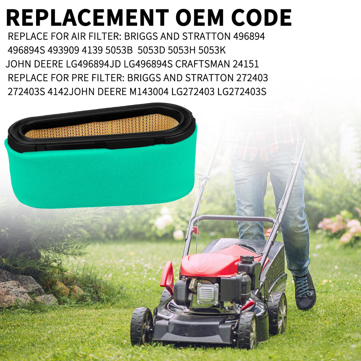 Lonsda air filter closeup reveals tight fit for reliable airflow.