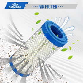 Lonsda air filter installed in equipment compartment demonstrating easy replacement and seal