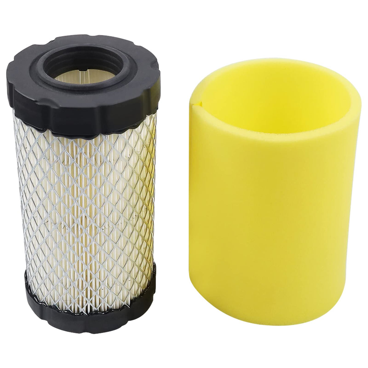 Lonsda air filter front view, durable build for B&S engines, cleaner air.