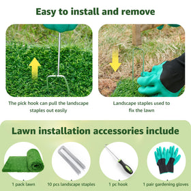 LOOBANI turf is versatile for garden, balcony, patio, and backyard purposes.