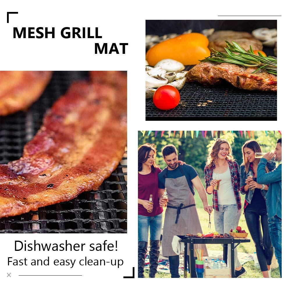 LOOCH BBQ Mesh Grill Mats packaging with lifetime warranty
