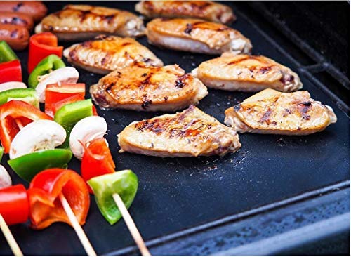 LOOCH grill mat set 6 easy-clean and reusable mats for simple grilling