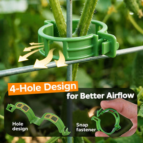 LOOHOI reusable clips simplify garden support and reduce waste.