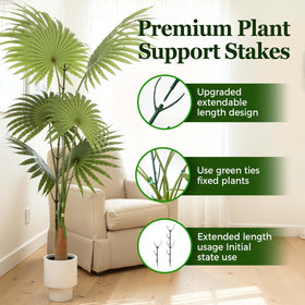LOOHOI stackable monstera stake height supports vertical growth for climbing vines.