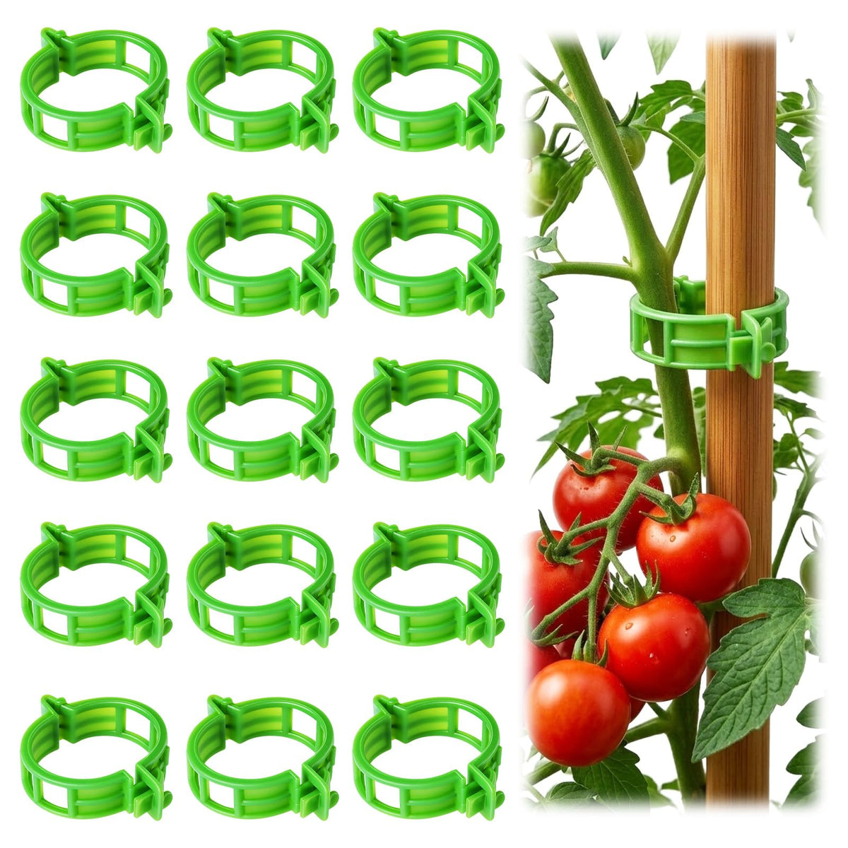 LOOHOI tomato clips support climbing plants and vines with gentle, reliable grip.
