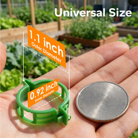 LOOHOI wedge-clip design locks with a light press, protecting tender stems.