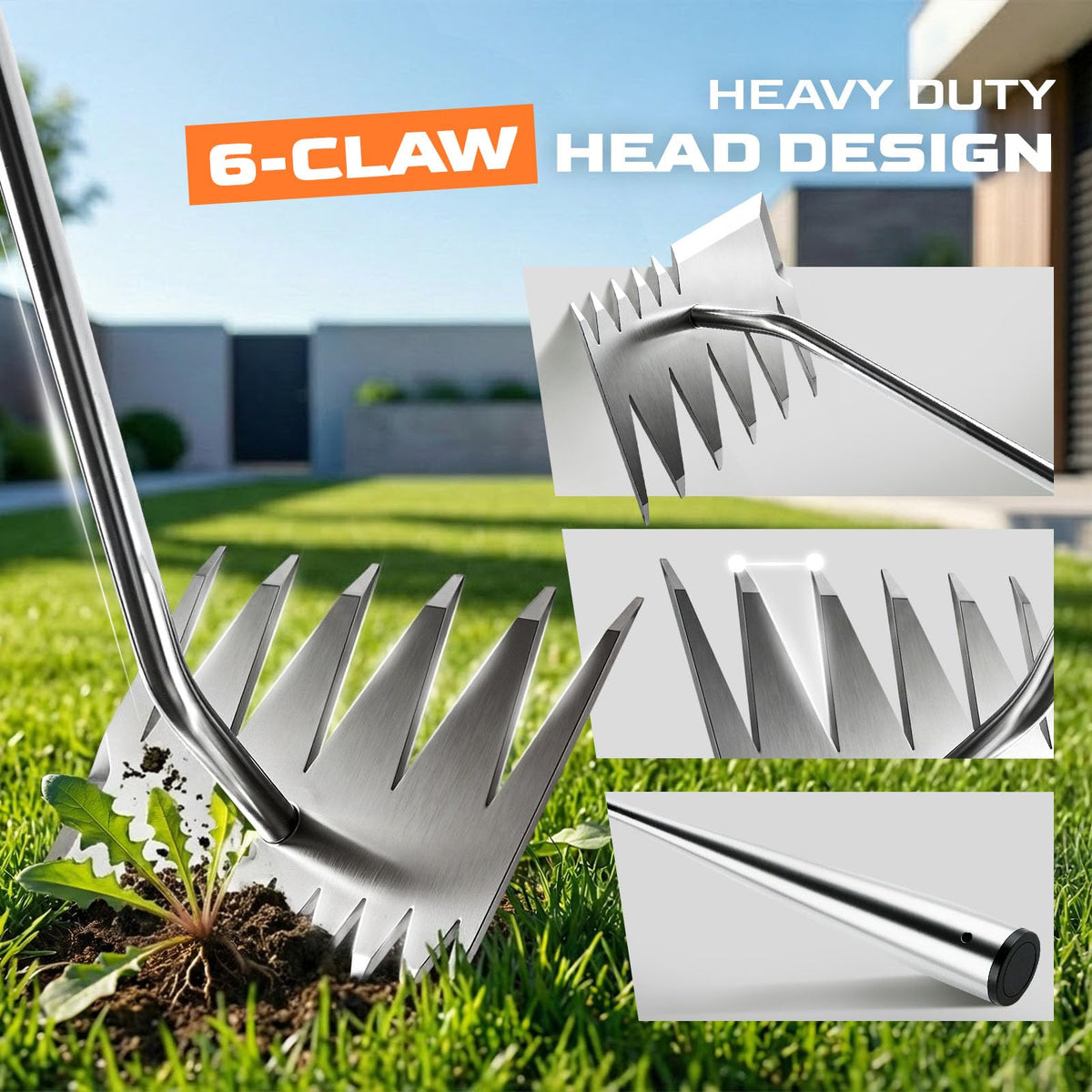LOOHOI weed puller easy clean after use with rust protection.