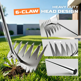 LOOHOI weed puller easy clean after use with rust protection.