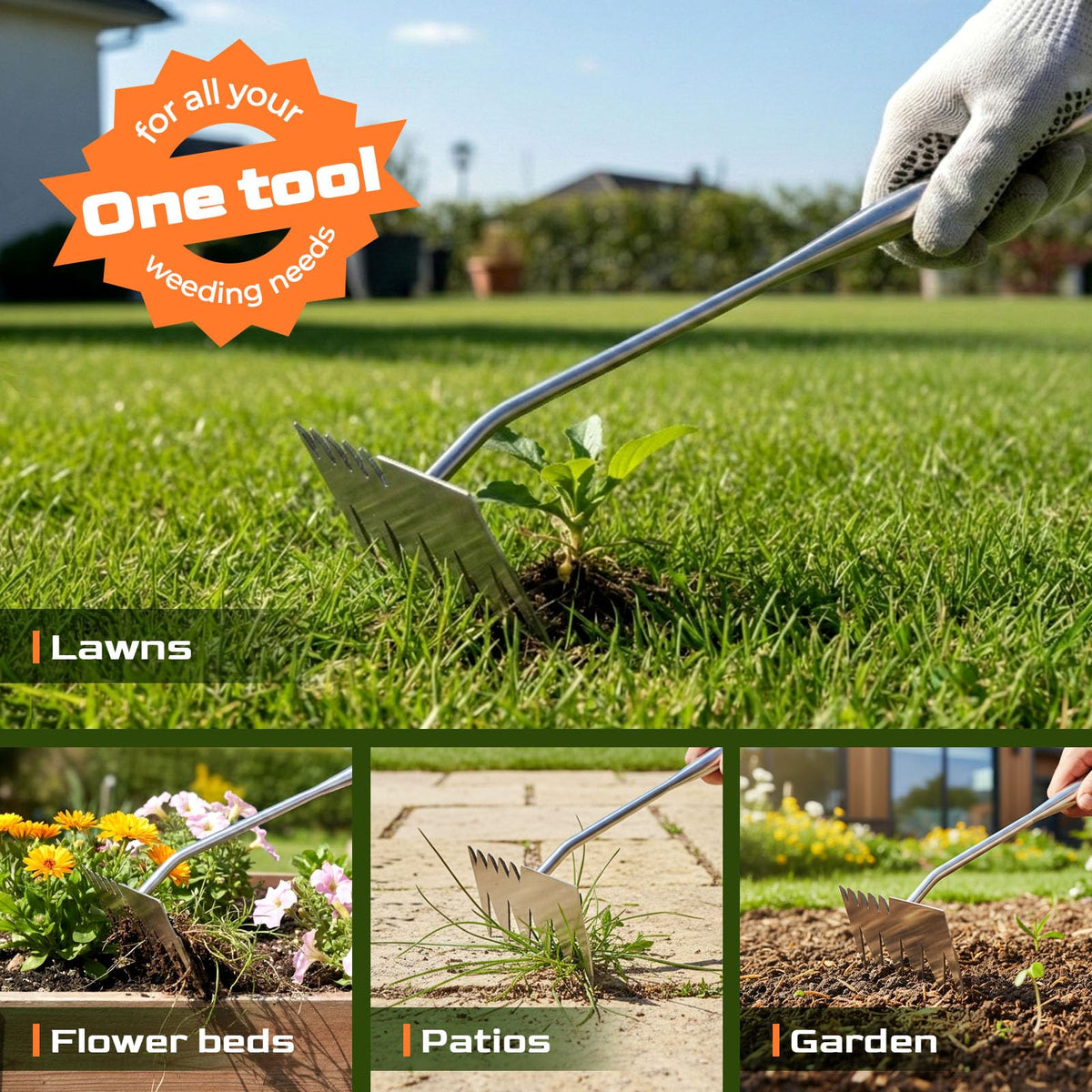 LOOHOI weed puller stand up weeding for easy use.