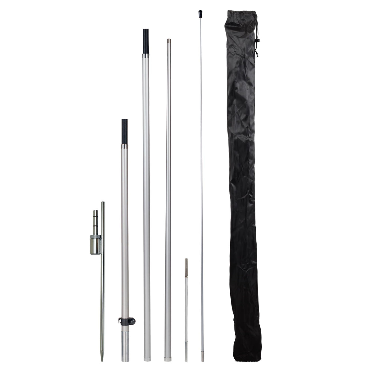 LookOurWay feather flag pole kit stands 13ft tall for high-visibility outdoor advertising.