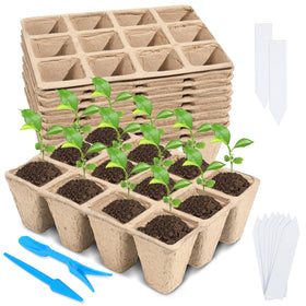 Loongesho seedling trays with 12 cells for compact indoor germination