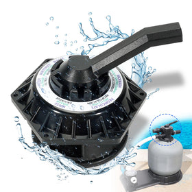 Loosoo Hi-Flow 6-Way Top Valve for pool filters with durable, easy installation.