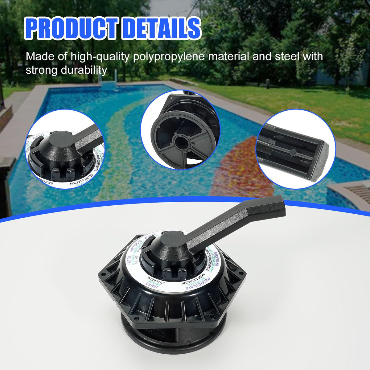 Loosoo premium top valve promotes reliable service life.