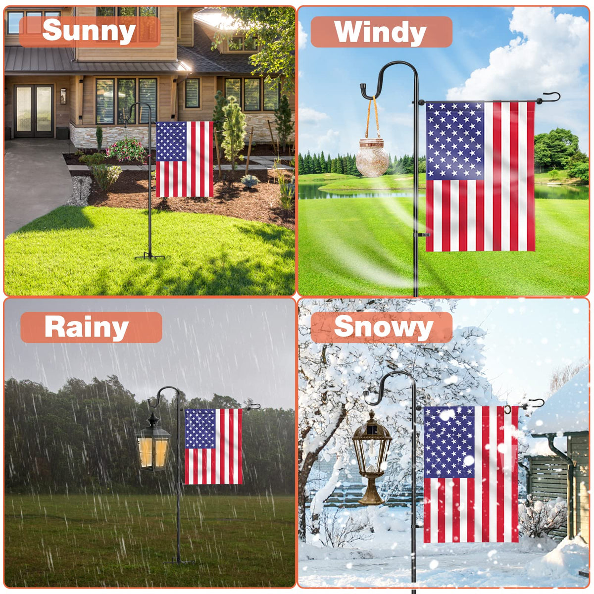 LOPANNY powder coated steel stand resisting rust outdoors