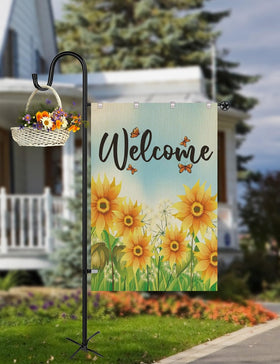LOPANNY top pole with hook for easy flag hanging outdoors.
