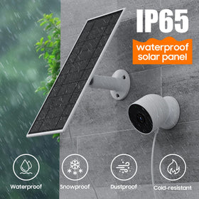 Loqdivr 360° bracket for solar panel enables flexible sun exposure for Nest Cam charger