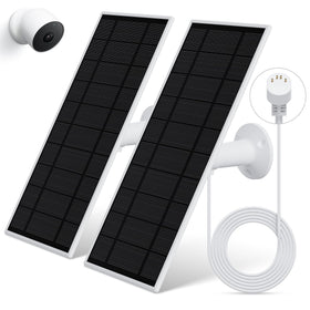 Loqdivr solar panel for Nest Cam outdoor ensures continuous power for 24/7 monitoring