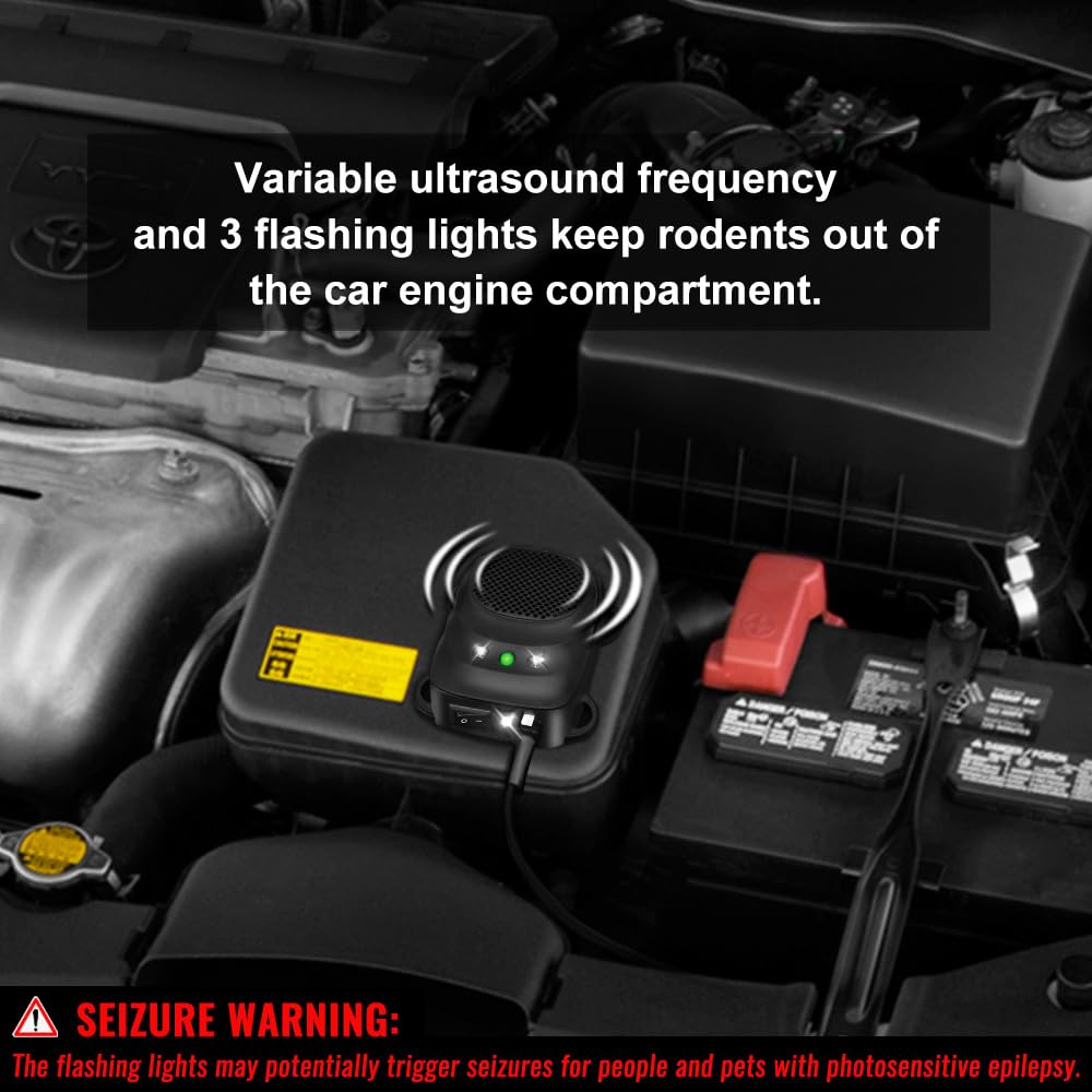 Easy two-wire connection to vehicle battery for quick setup.