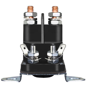 LordandLand 117-1197 starter solenoid front view with four terminals and durable brass coil.