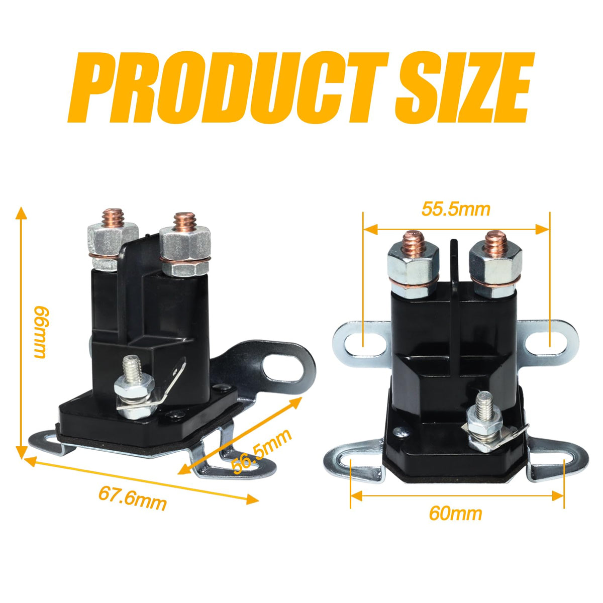 LordandLand 12V starter solenoid copper coil detail highlights reliable cranking capability.