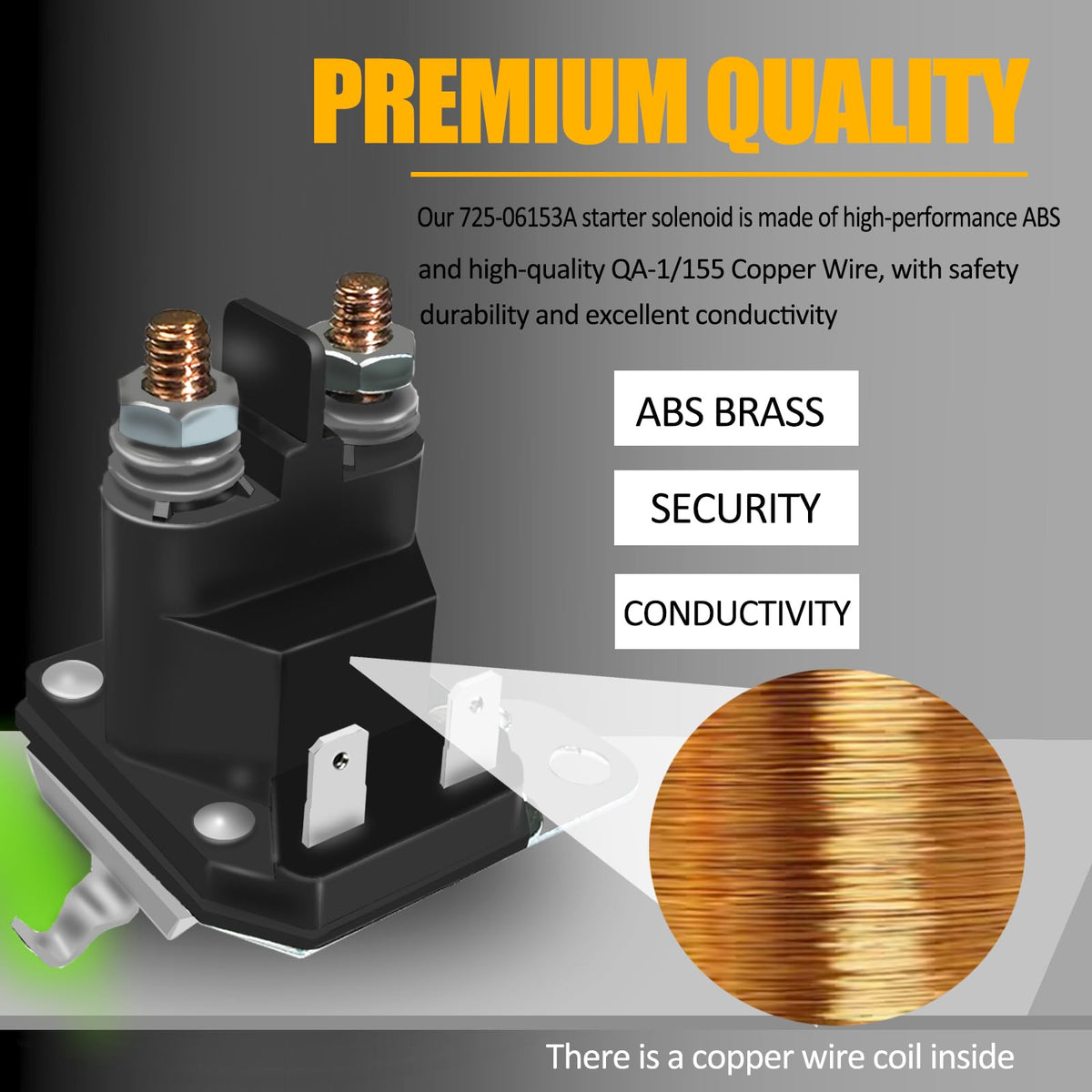 Solenoid in packaging with branding and OEM-like replacement fit
