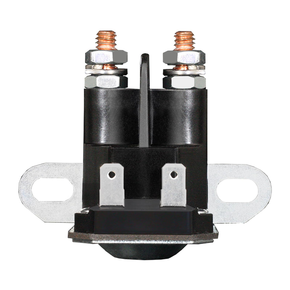 LordandLand AM138068 starter solenoid front view with compact 12V design.