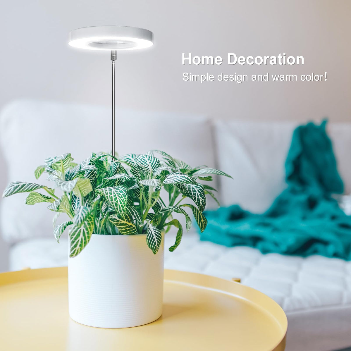 LORDEM Grow Light height-adjustable design enables precise placement for different pots