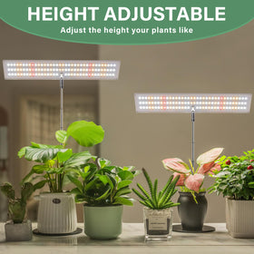 LORDEM grow light panel side tilt shows adjustable angle for diverse plants