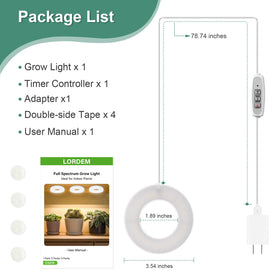 LORDEM grow light comes with 12-month warranty and responsive support