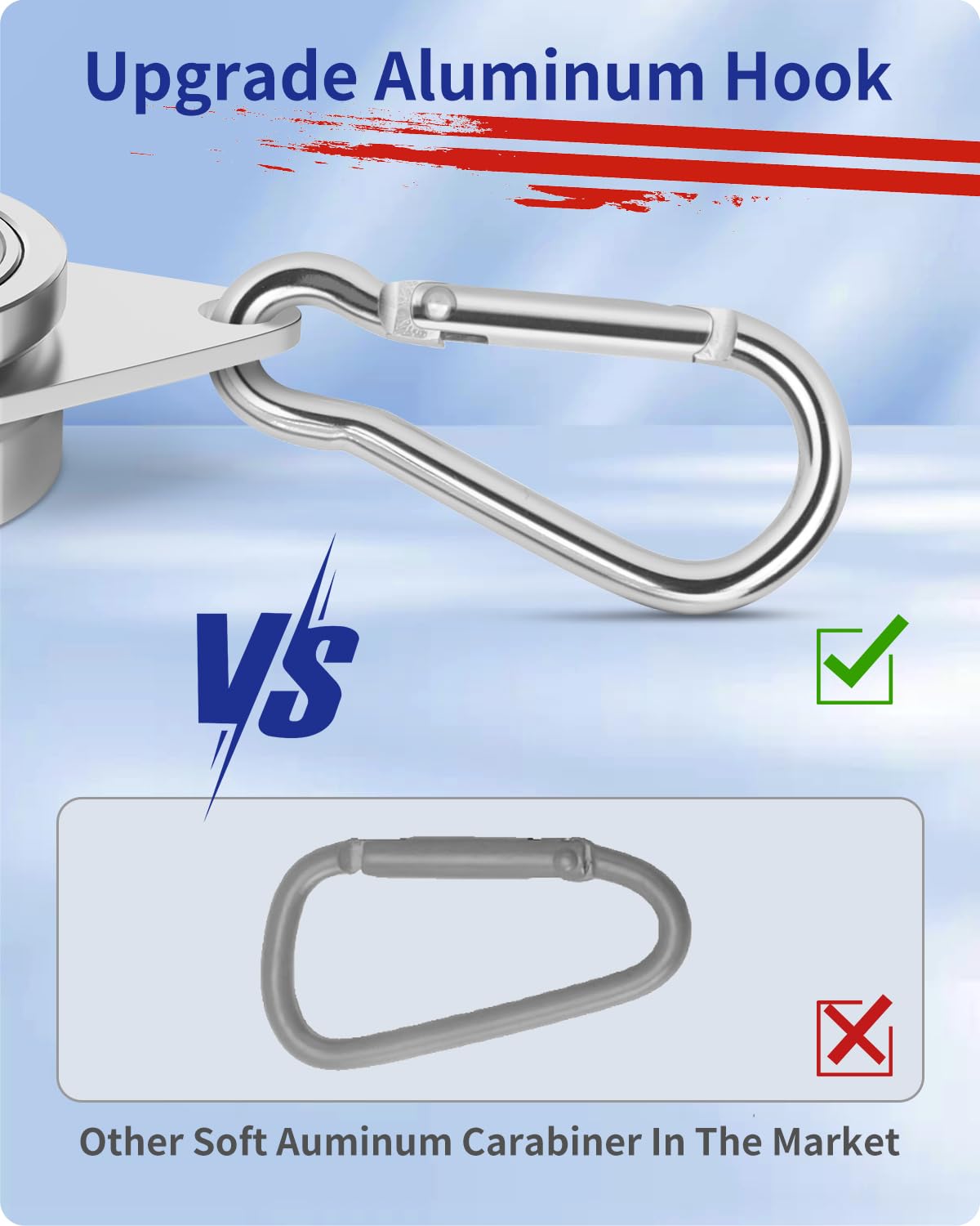 Loretoy 360-degree rotating ring in silver for smooth flag movement.