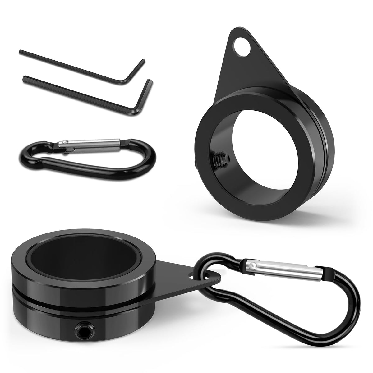 Loretoy 360-degree rotating flag pole ring enables smooth flag movement.