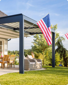 Loretoy outdoor flag hardware designed to withstand harsh environments.