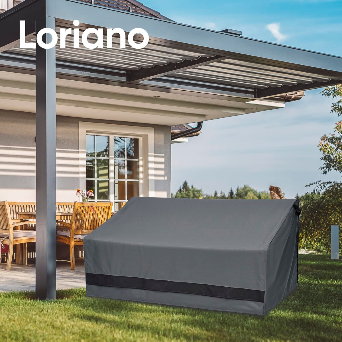 Loriano cover being wiped clean shows easy maintenance and care