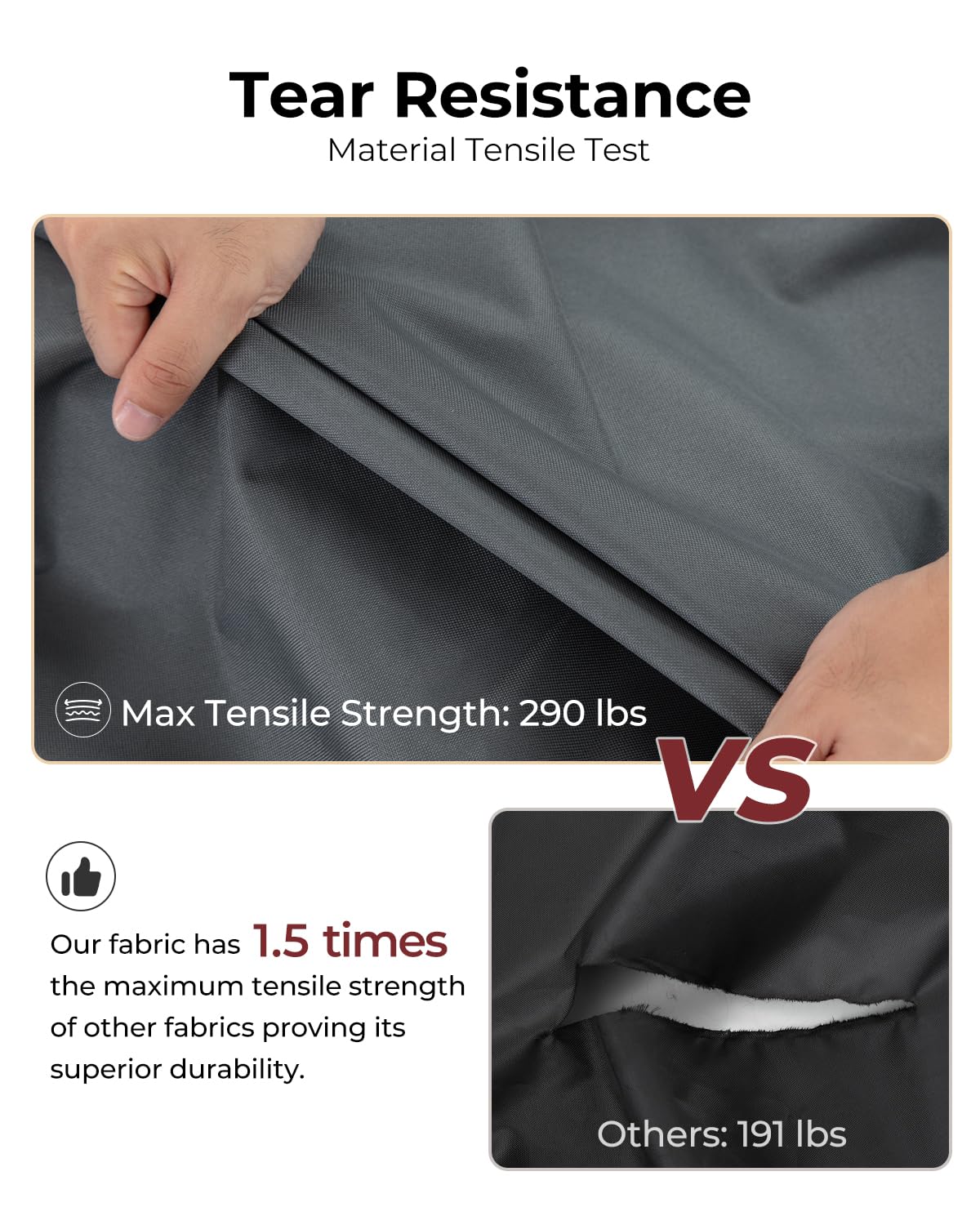 Loriano cover being easily placed on a sofa for quick protection