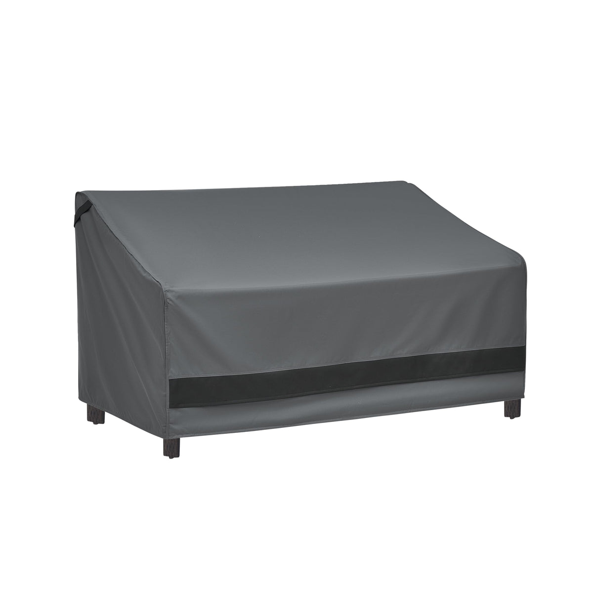 Loriano 3-Seater Patio Cover in full shot protecting outdoor furniture from rain and sun