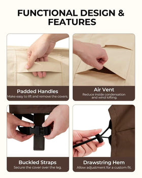 Loriano elastic hem cord with toggle ensures wind-resistant fit