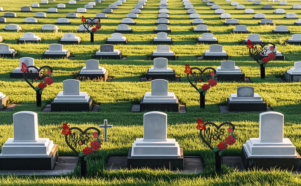 LOSFOTBO garden cemetery stake enhances yard memorials.