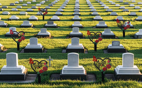 LOSFOTBO garden cemetery stake enhances yard memorials.