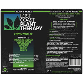 Lost Coast Plant Therapy Plant Wash spray in action protecting garden plants.