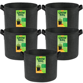 LotFancy 20 gallon grow bag front view with upright, self-supporting fabric.