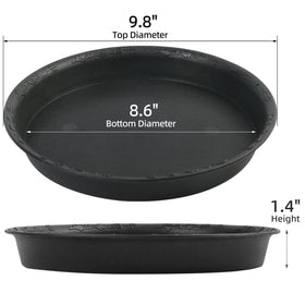 LotFancy saucer built from durable recyclable PP for long-term use.