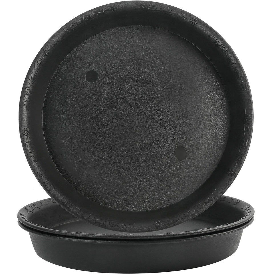 LotFancy plant saucer with nine-inch top diameter, a protective tray for large pots.