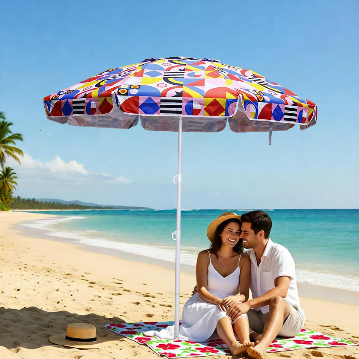 LOTTAFUN print flower design adds style to outdoor shade.