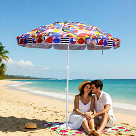 LOTTAFUN print flower design adds style to outdoor shade.