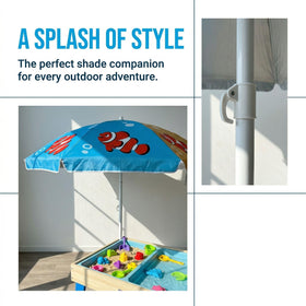 LOTTAFUN Water Table Umbrella sand anchor kit secures shade on windy days.